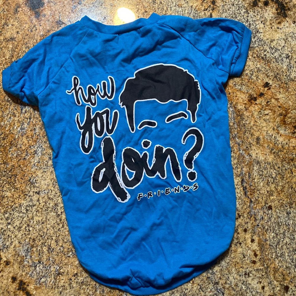 New Friends “what you doin” dog t-shirt